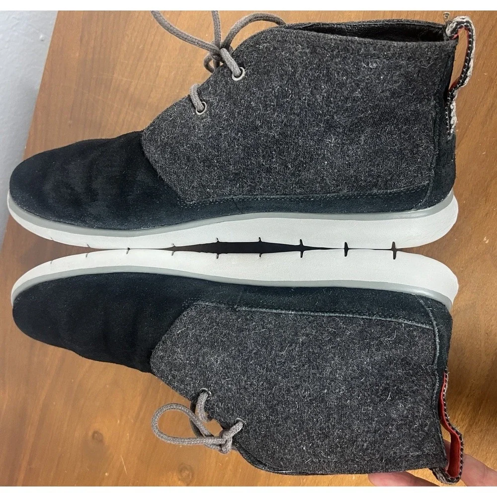 UGG Australia Boots 12 Black Freamon Chukka Suede‎ SN 1018442